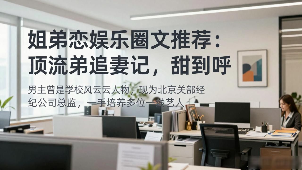 姐弟恋娱乐圈文推荐：顶流弟弟追妻记，甜到齁