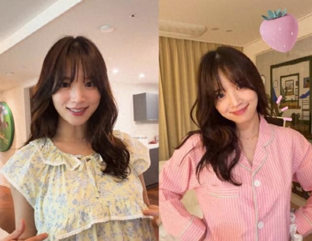 女明星的洗澡图片_金智英婚后日常_新婚一起洗澡